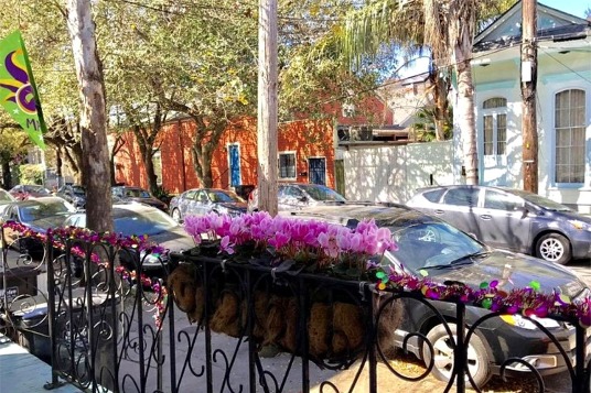 Dauphine Street in front of La Dauphine B&B