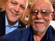 Valentine&rsquo;s Day, 2017. Your host, Ray Ruiz, with recent New Orleans Mayor Mitch Landrieu.